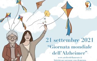 Locandina Eventi 2021 - 21 settembre, giornata mondiale Alzheimer - Atelier della Mente